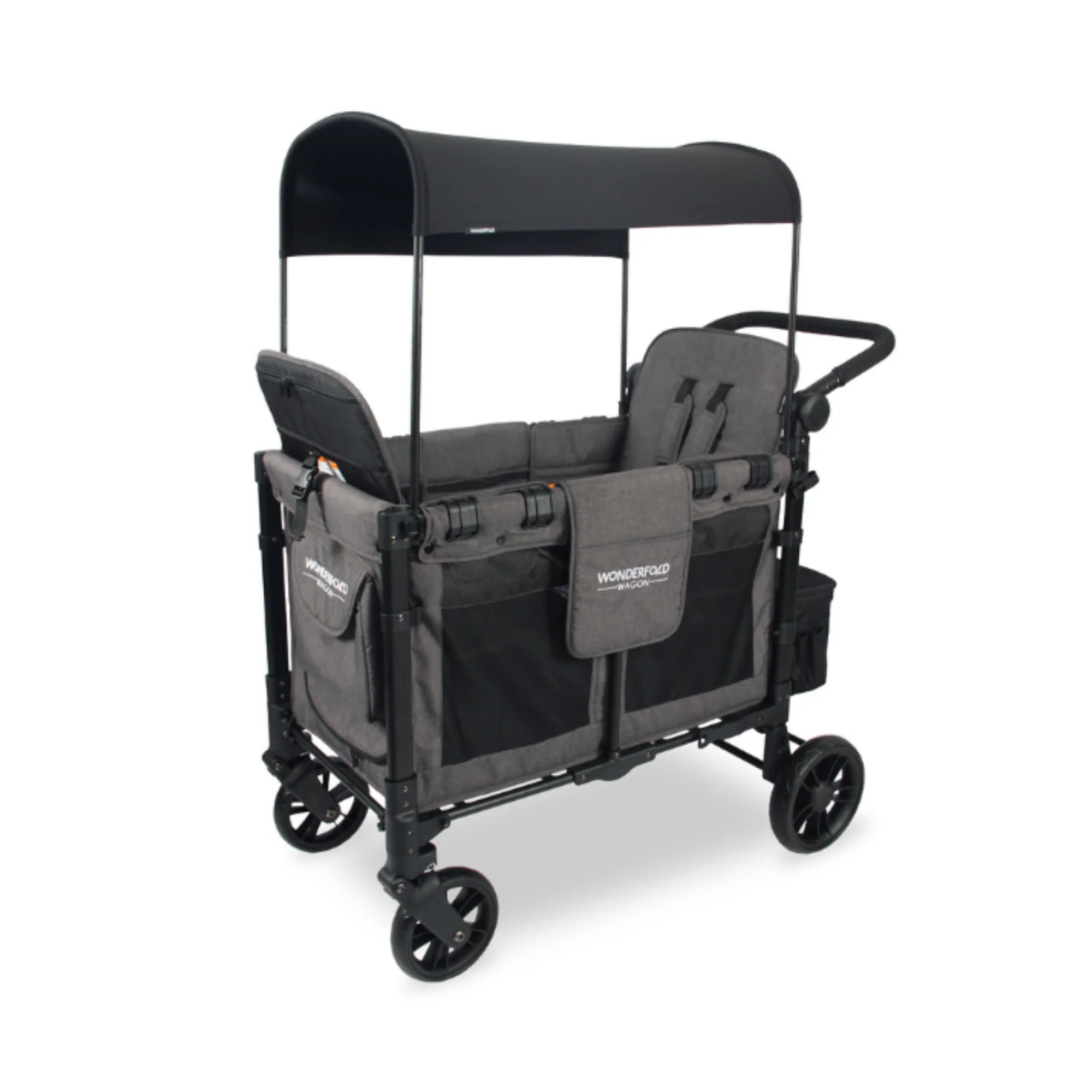 WonderFold W2 Elite Stroller Wagon - Charcoal Grey - Image 4