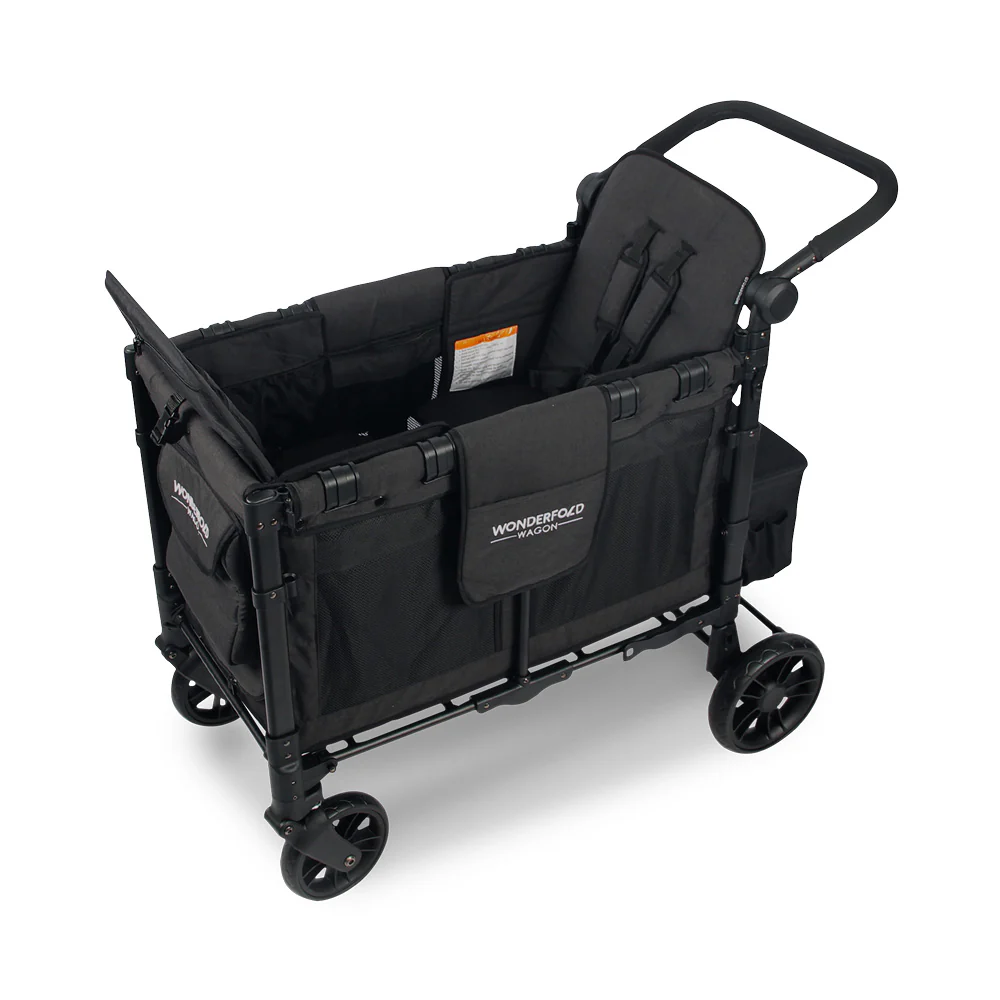 WonderFold W2 Elite Stroller Wagon - Volcanic Black - Image 6