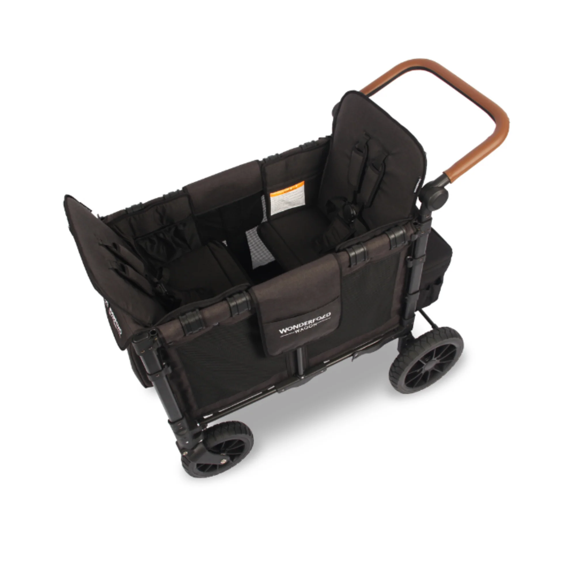 WonderFold W2 Luxe Stroller Wagon - Volcanic Black - Image 5