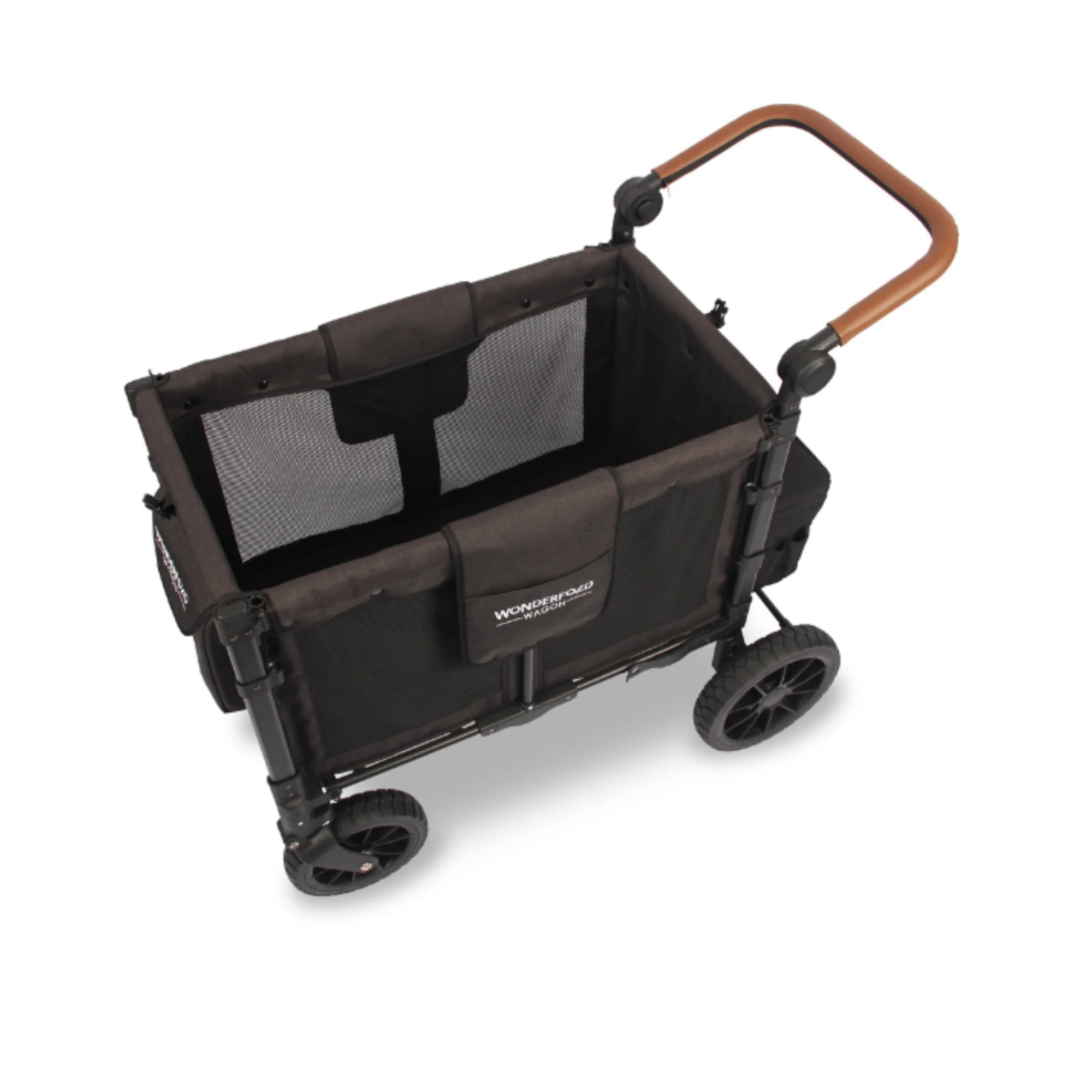 WonderFold W2 Luxe Stroller Wagon - Volcanic Black - Image 6