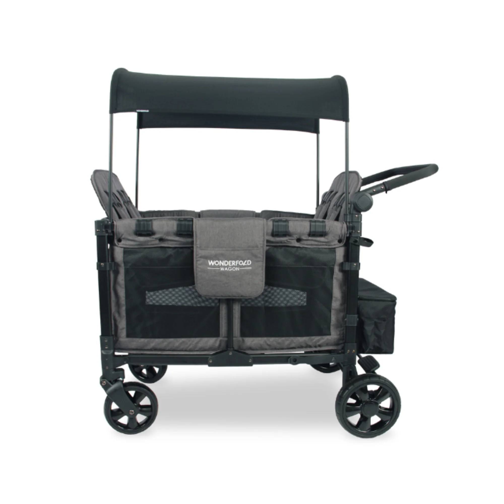 WonderFold W4 Elite Stroller Wagon - Charcoal Grey - Image 11