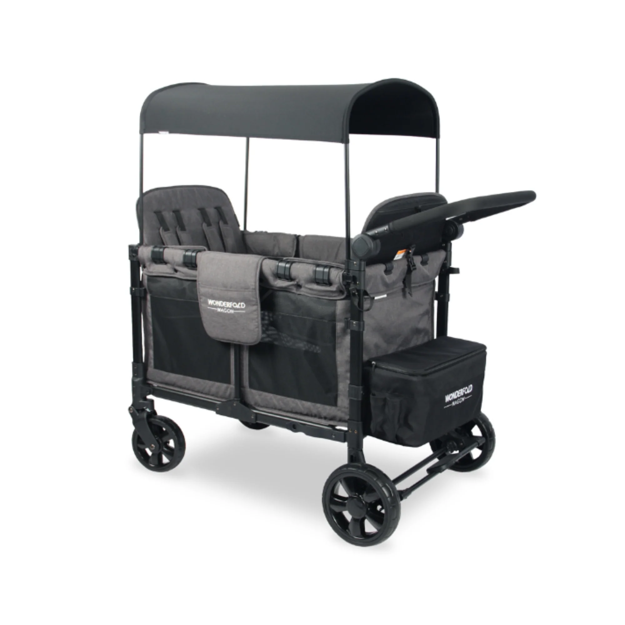 WonderFold W4 Elite Stroller Wagon - Charcoal Grey - Image 3