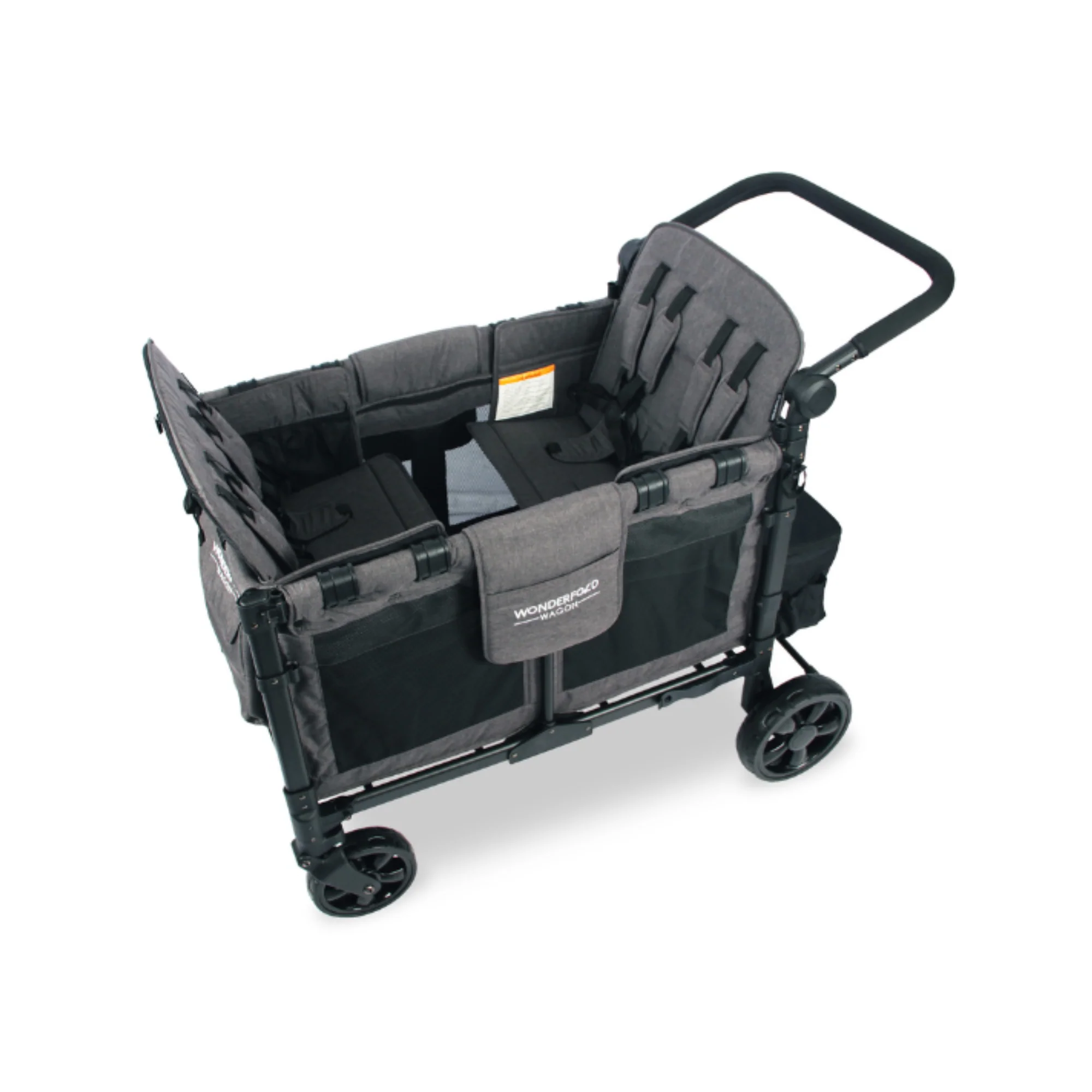 WonderFold W4 Elite Stroller Wagon - Charcoal Grey - Image 5