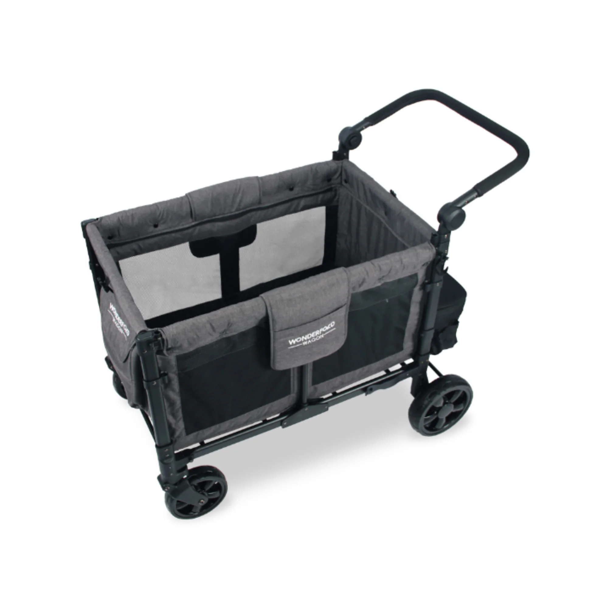 WonderFold W4 Elite Stroller Wagon - Charcoal Grey - Image 7