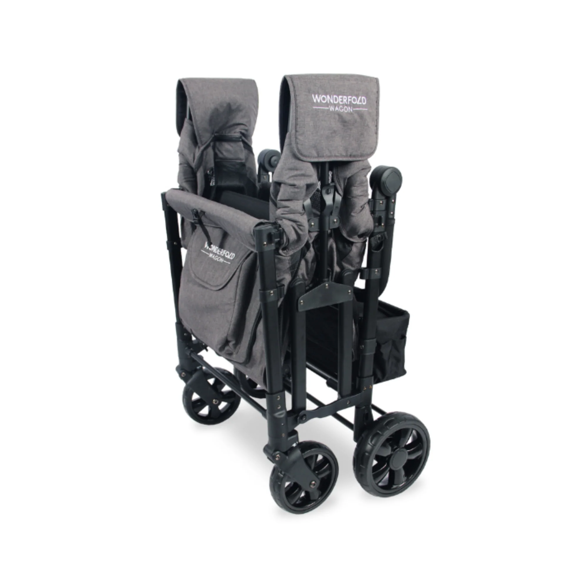 WonderFold W4 Elite Stroller Wagon - Charcoal Grey - Image 8