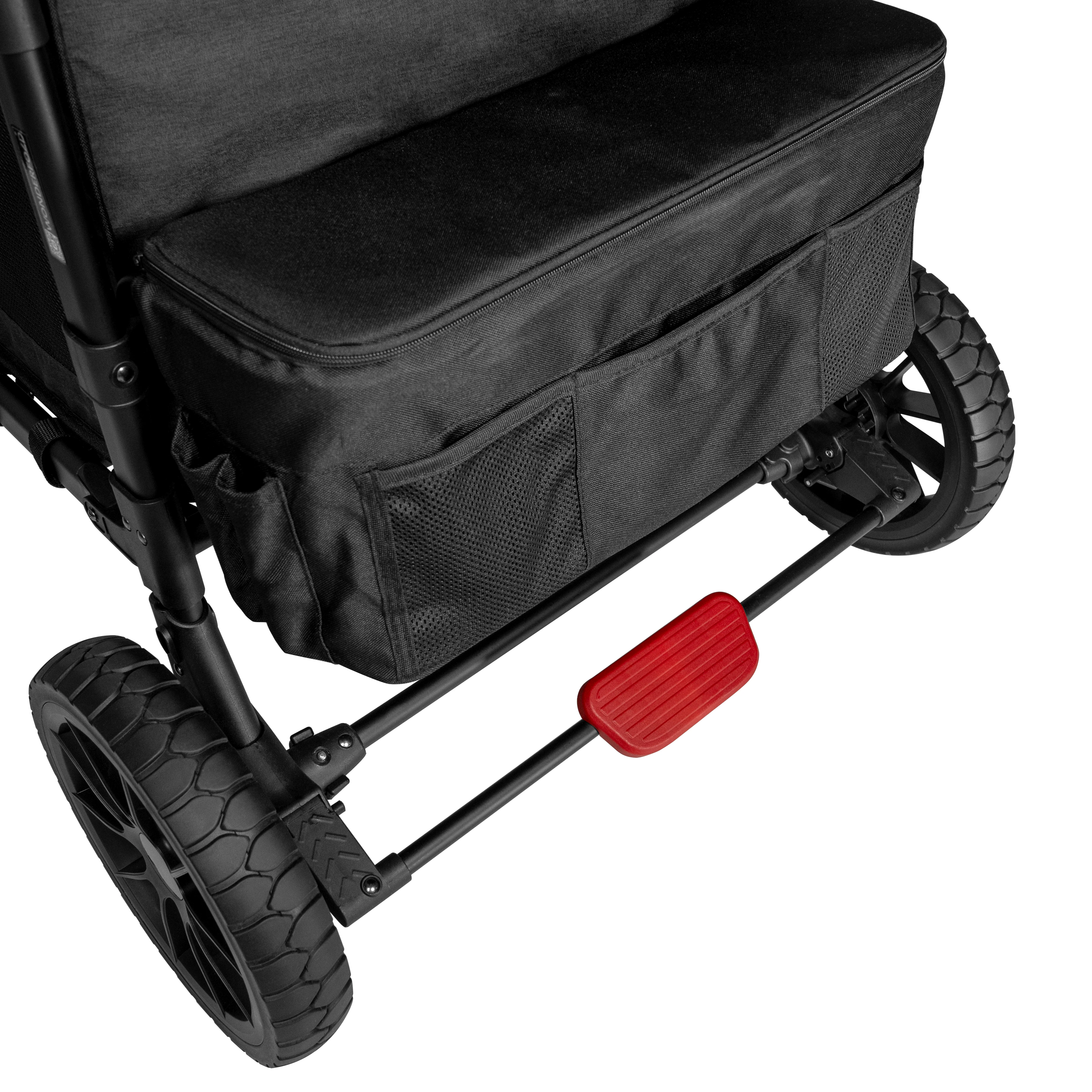WonderFold W4 Luxe Stroller Wagon - Volcanic Black - Image 10