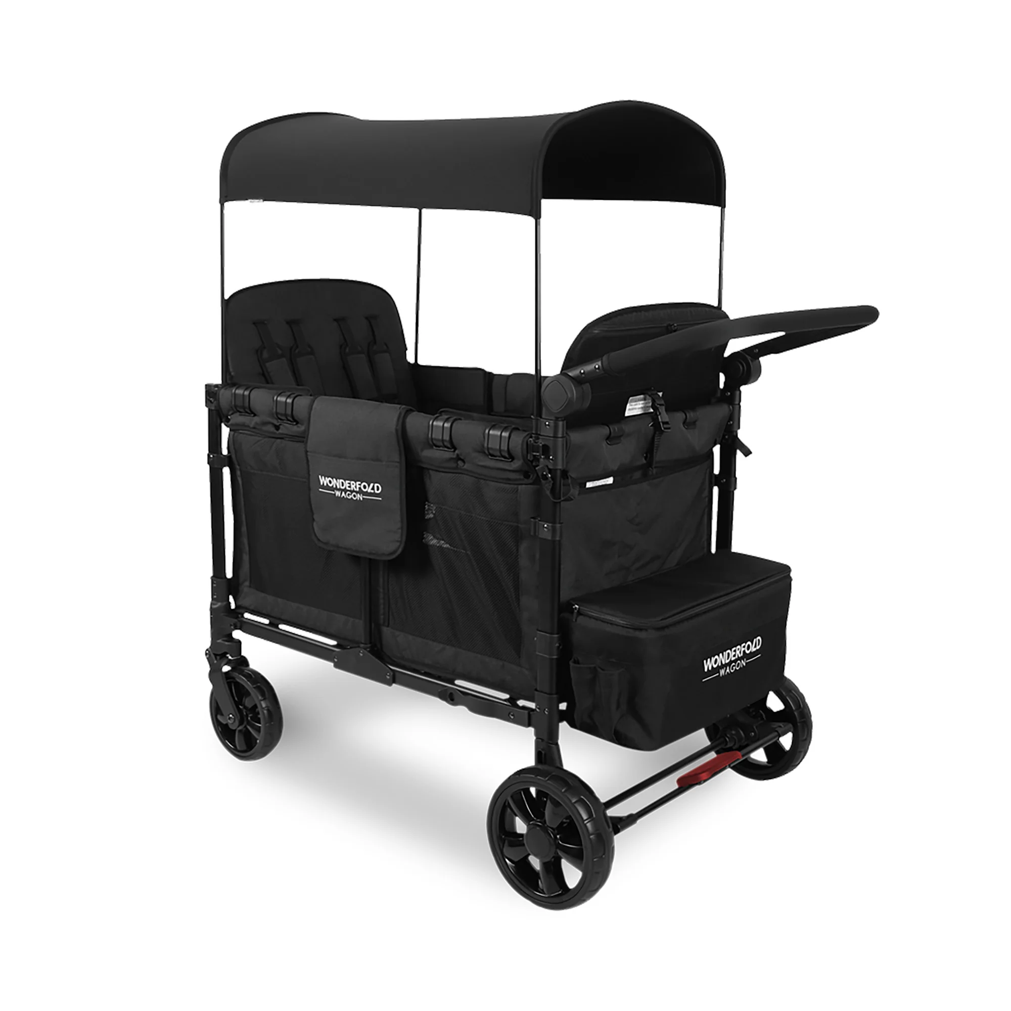 WonderFold W4 Elite Stroller Wagon - Volcanic Black - Image 5