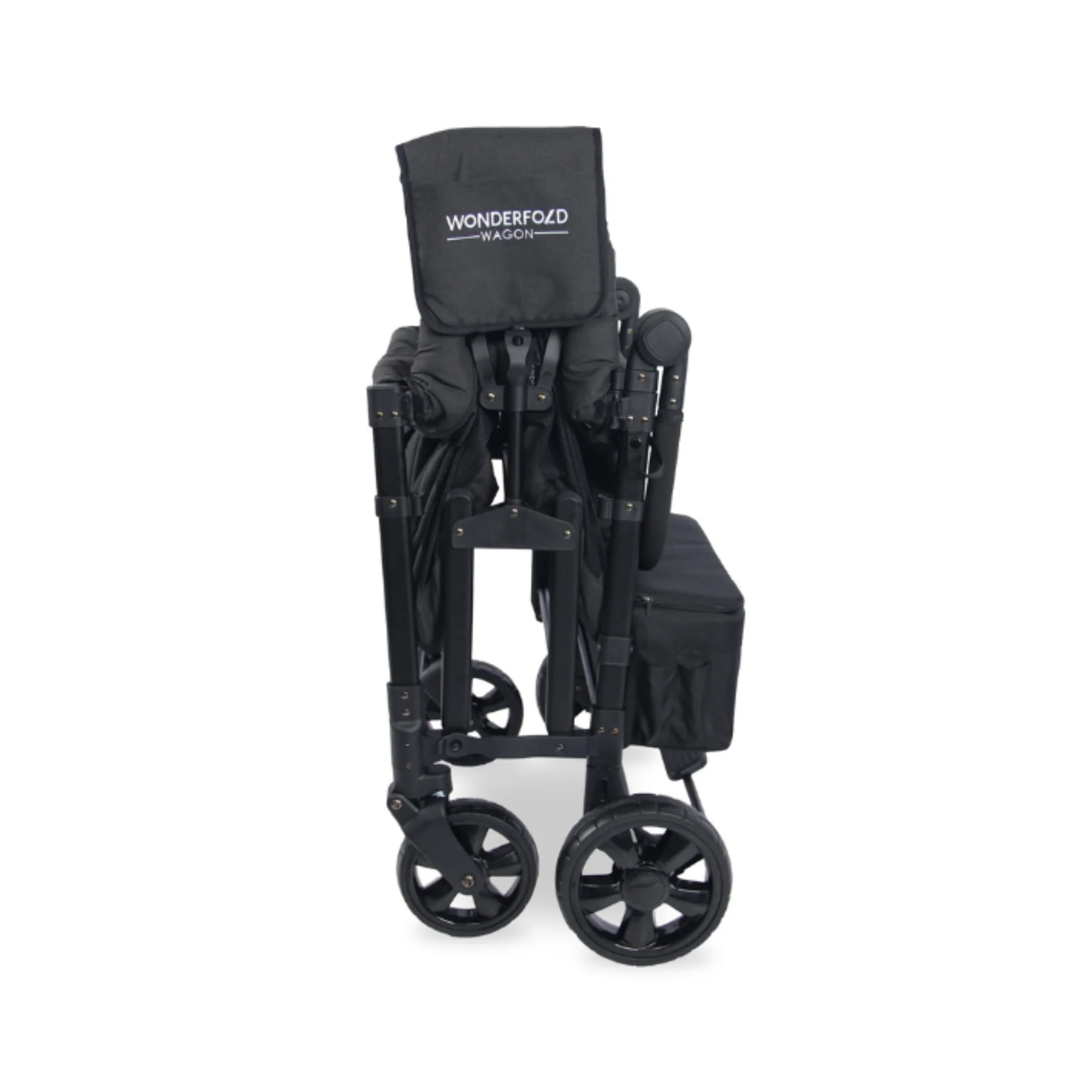 WonderFold W4 Elite Stroller Wagon - Volcanic Black - Image 9