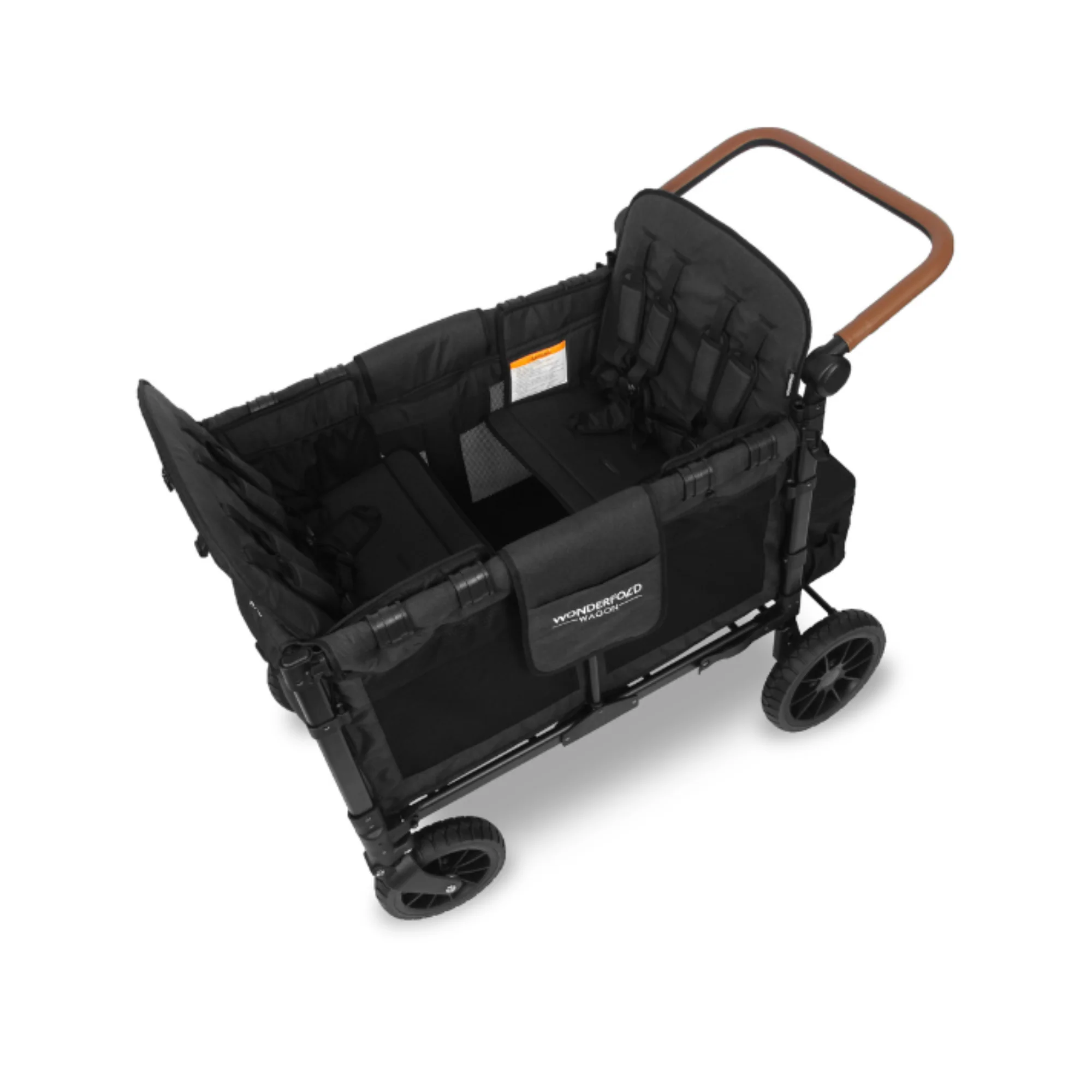 WonderFold W4 Luxe Stroller Wagon - Volcanic Black - Image 7