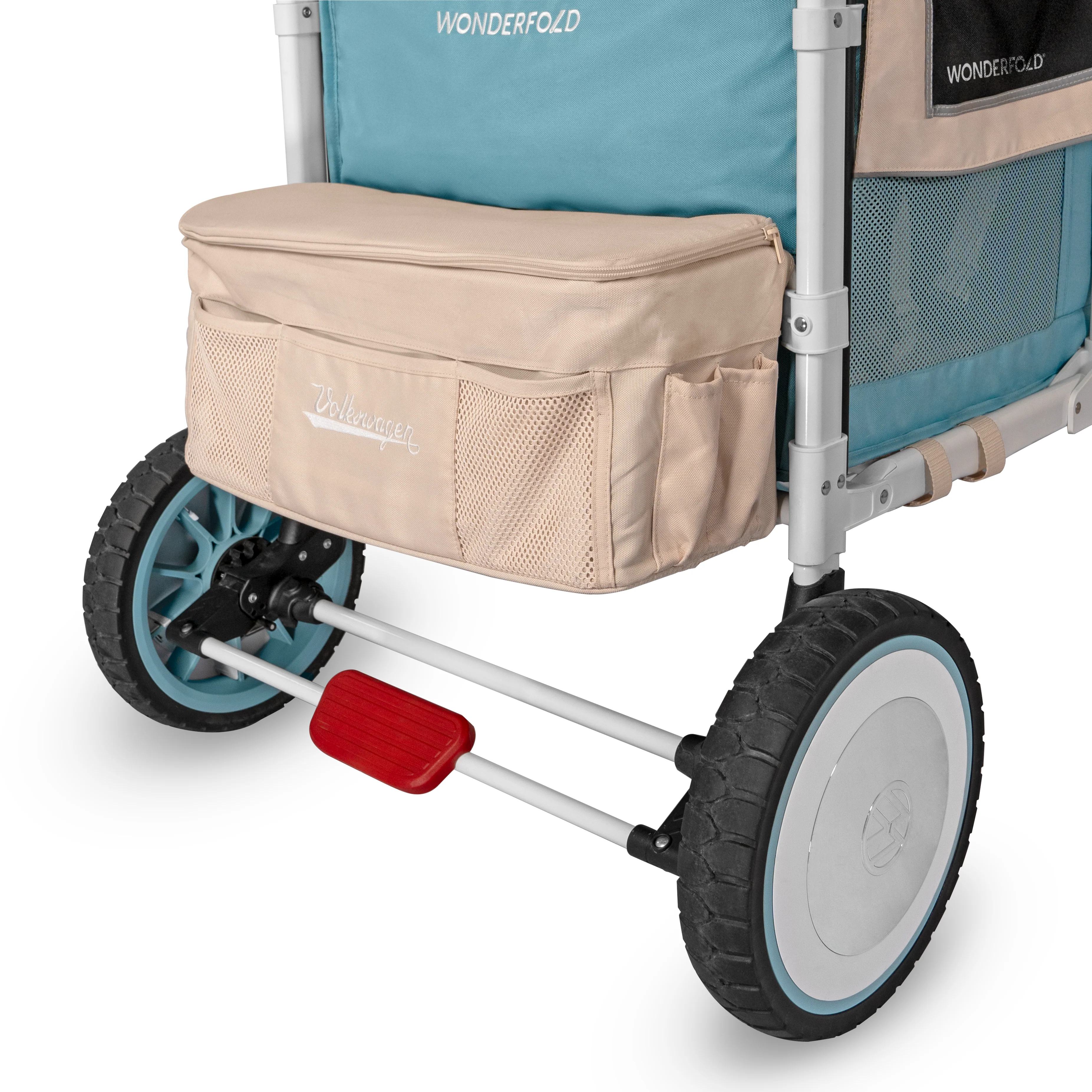WonderFold W4 Volkswagen Stroller Wagon - Bondi Blue - Image 30