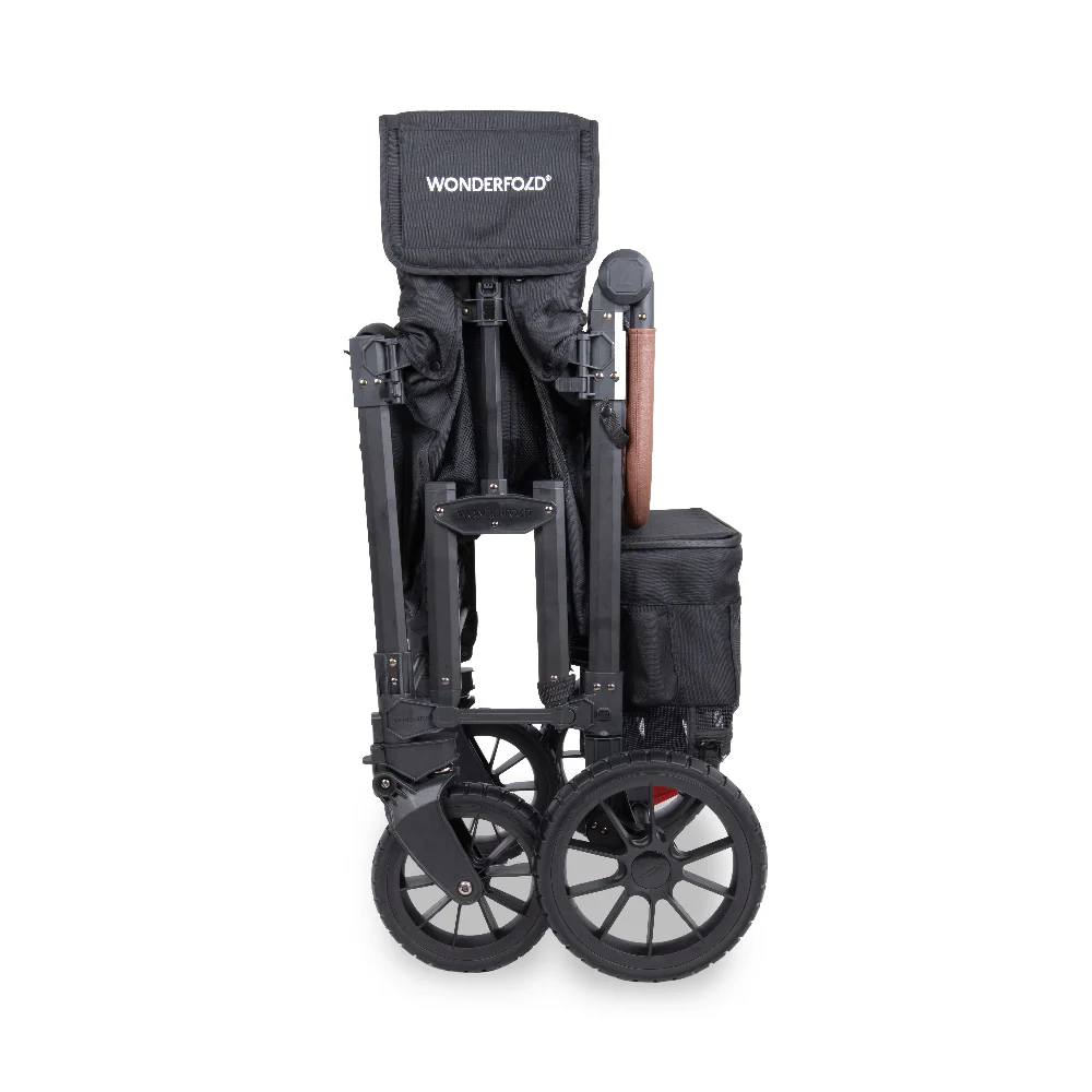 WonderFold W2 Luxe Pro Stroller Wagon - Jet Black - Image 5