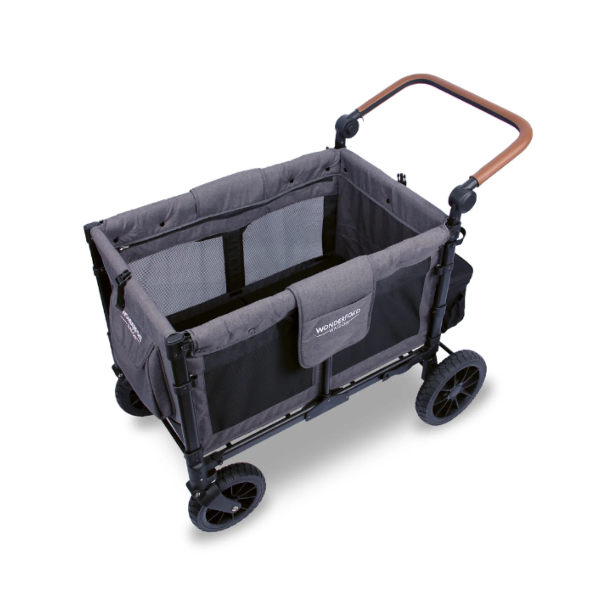 WonderFold W4 Luxe Stroller Wagon - Charcoal Grey - Image 8